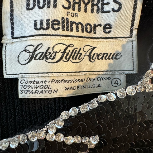 Vintage, Don Sayres for Wellmore, black dress - Picture 3 of 10